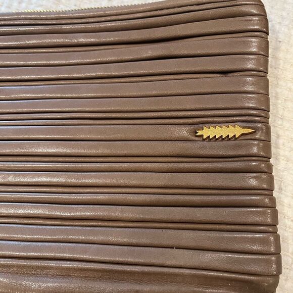 Thacker Leather Fringe Ring Bangle Wristlet - Picture 2 of 10